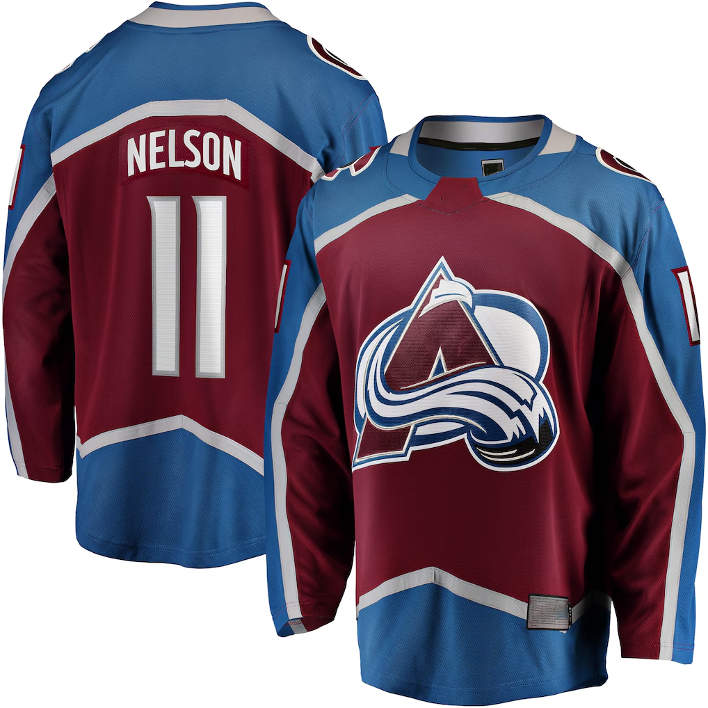 Crovyle C.Avalanche #11 Brock Nelson Burgundy Home Breakaway Jerseys