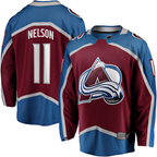 Crovyle C.Avalanche #11 Brock Nelson Burgundy Home Breakaway Jerseys