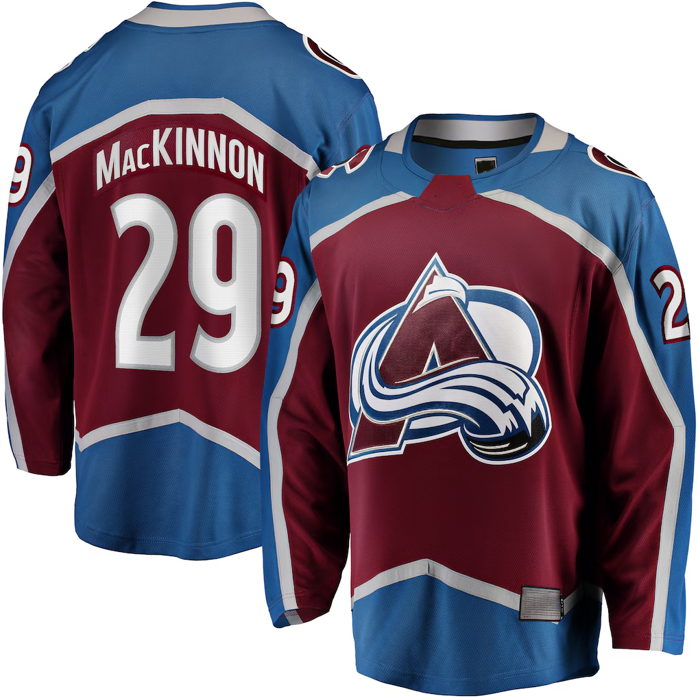 Crovyle C.Avalanche #29 Nathan MacKinnon Burgundy Home Breakaway Jerseys