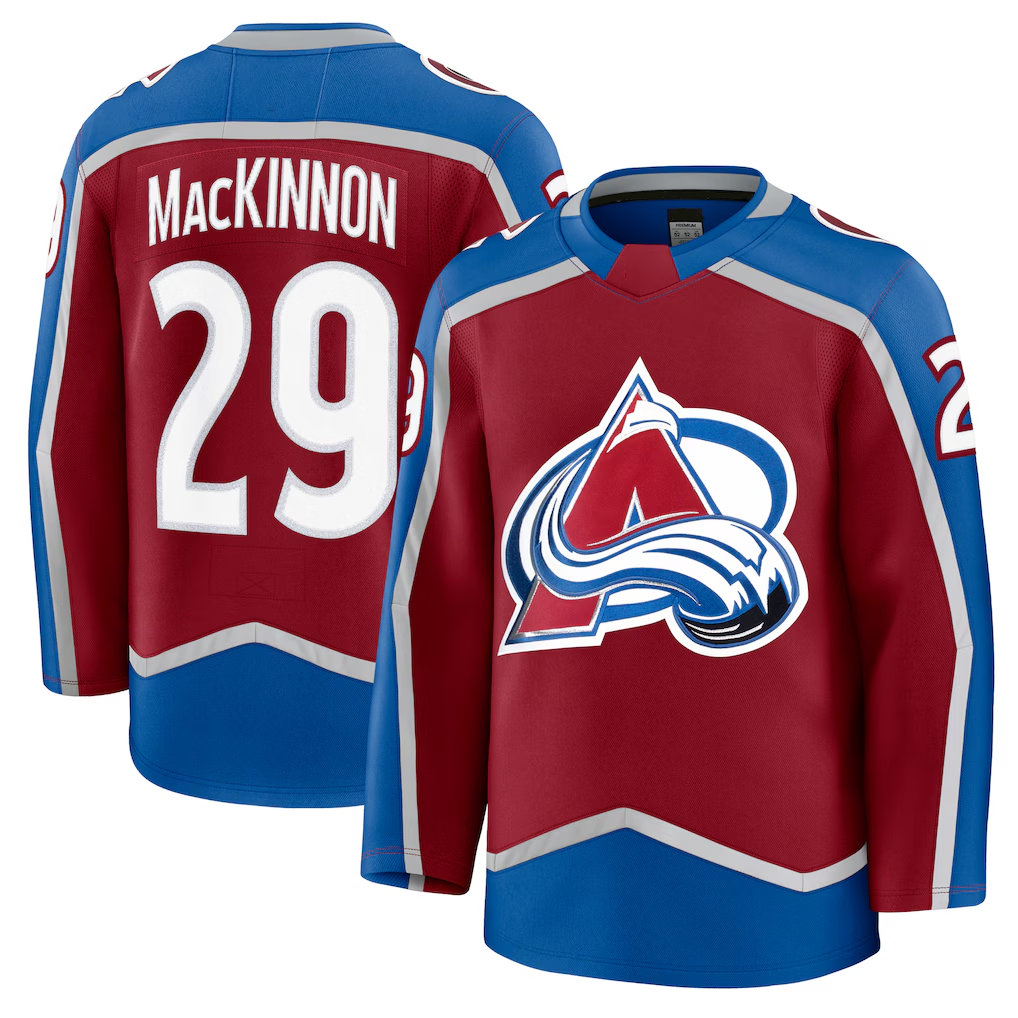 Crovyle C.Avalanche #29 Nathan MacKinnon Burgundy Home Premium Jerseys