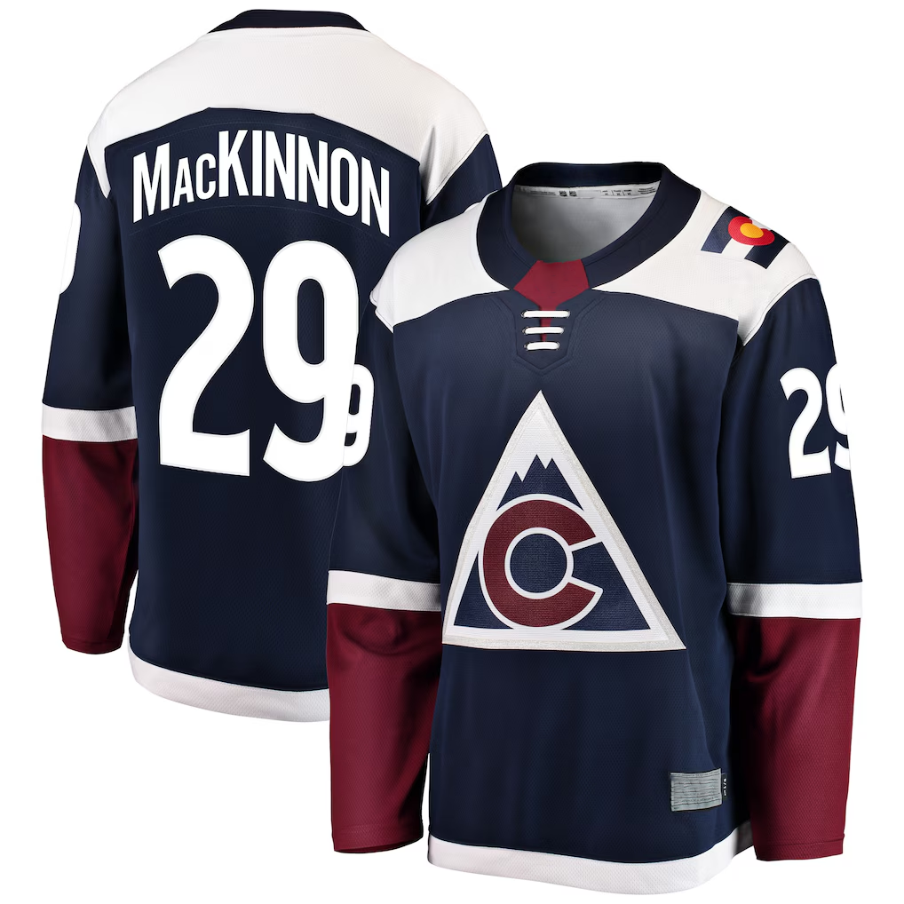 Crovyle C.Avalanche #29 Nathan MacKinnon Navy Breakaway Jerseys