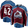 Crovyle C.Avalanche #42 Josh Manson Burgundy Home Breakaway Player Jerseys