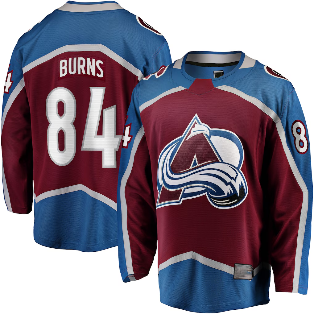 Crovyle C.Avalanche #84 Brent Burns Burgundy Home Breakaway Jerseys
