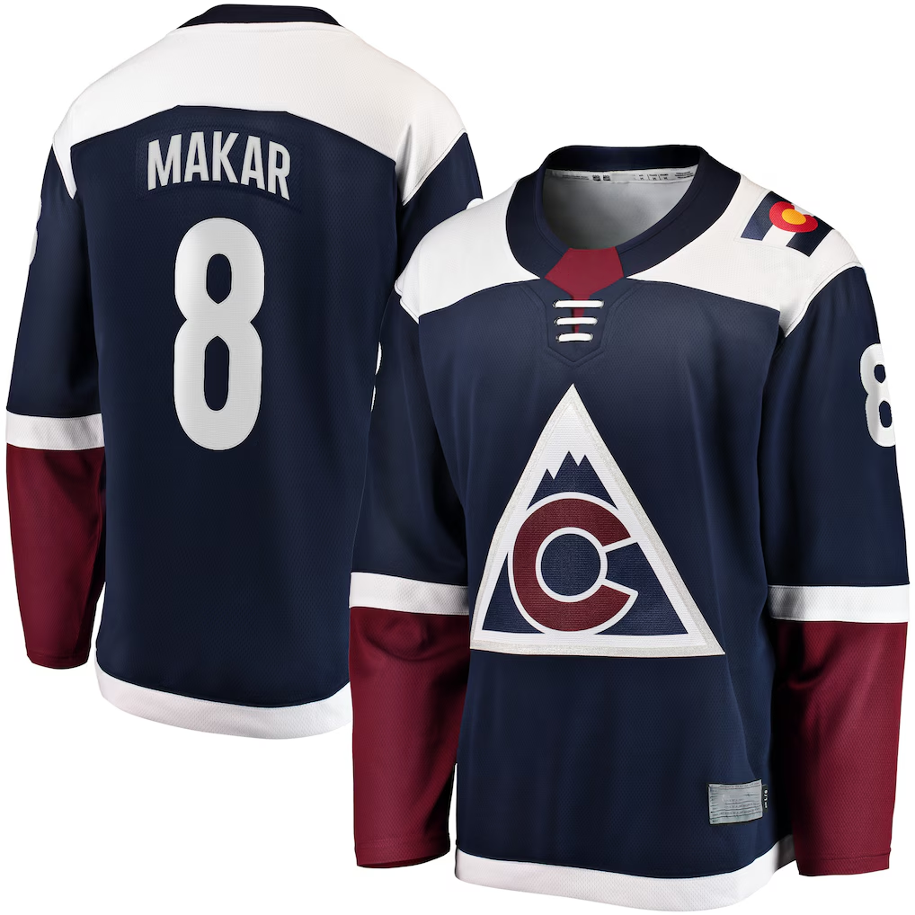 Crovyle C.Avalanche #8 Cale Makar Navy Breakaway Jerseys