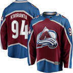 Crovyle C.Avalanche #94 Joel Kiviranta Maroon Home Premier Breakaway Player Jerseys