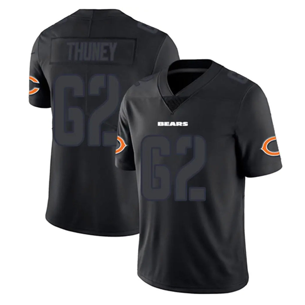 Crovyle C.Bears #62 Joe Thuney Player Black Impact Limited Game Stitched Jerseys
