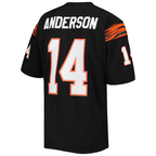 Crovyle C.Bengals 1981 #14 Ken Anderson Mitchell & Ness Black Authentic Throwback Retired Player Jersey