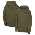 Crovyle C.Bengals Olive Salute to Service Pullover Hoodies Limited Blank Player Stitched Jerseys