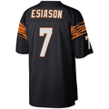 Crovyle C.Bengals #7 Boomer Esiason Mitchell & Ness Black Legacy Replica Stitched Puhic Jersey