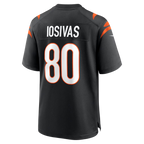 Crovyle C.Bengals #80 Andrei Iosivas Black Team Game Stitched Jerseys