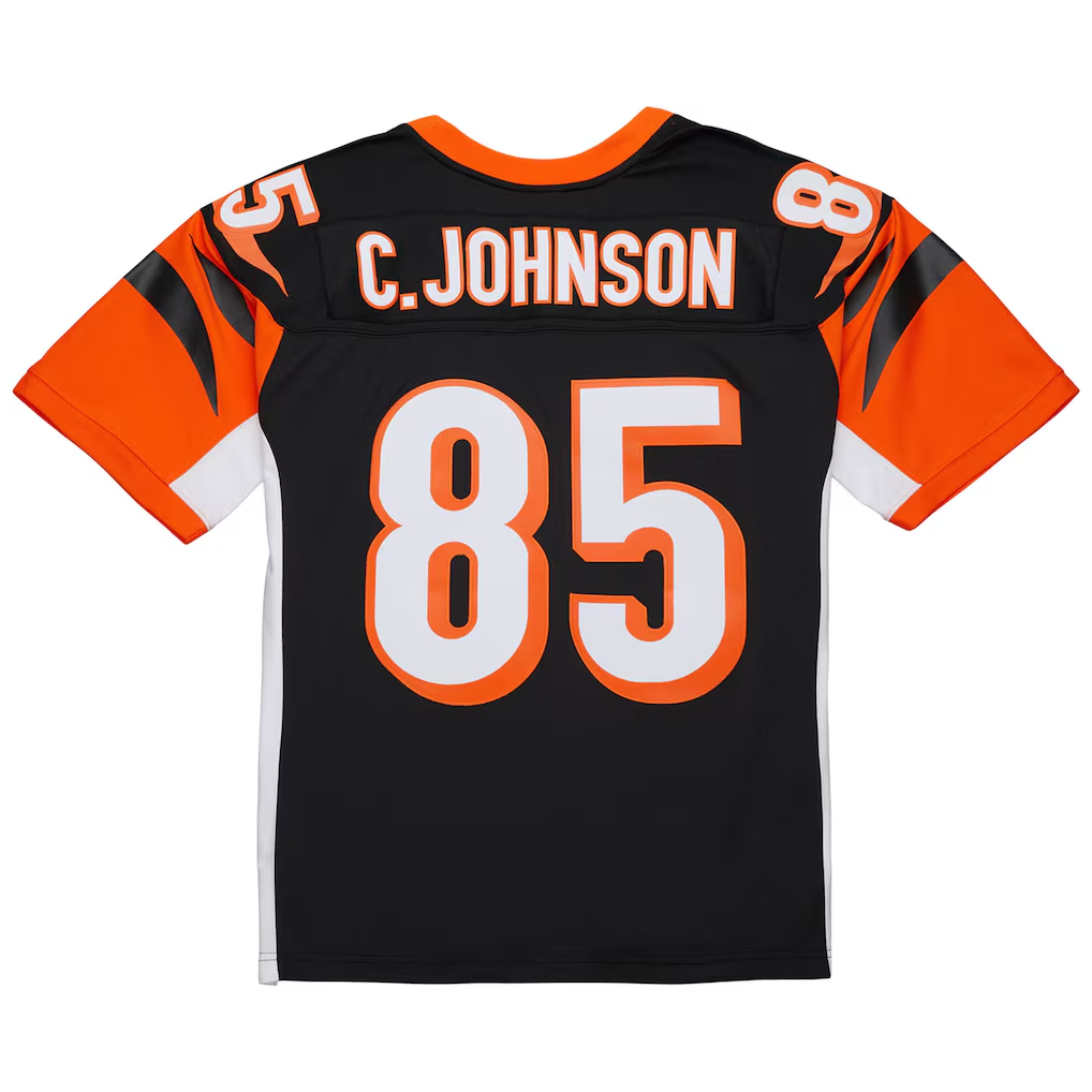 Crovyle C.Bengals #85 Chad Johnson Mitchell & Ness Black 2004 Legacy Replica Stitched Puhic Jersey