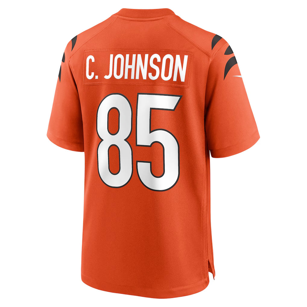 Crovyle C.Bengals #85 Chad Johnson Player Orange Home Game Stitched Jerseys
