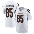 Crovyle C.Bengals #85 Chad Johnson Player White Home Game Stitched Jerseys