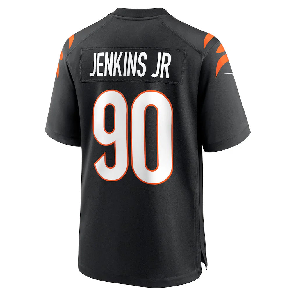 Crovyle C.Bengals #90 Kris Jenkins Jr Player Black Home Game Stitched Jerseys