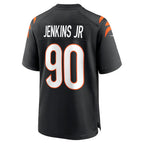 Crovyle C.Bengals #90 Kris Jenkins Jr Player Black Home Game Stitched Jerseys