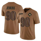 Crovyle C.Bengals #90 Kris Jenkins Jr Player Brown Salute to Service Limited Stitched Jerseys
