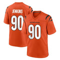 Crovyle C.Bengals #90 Kris Jenkins Jr Player Orange Home Game Stitched Jerseys