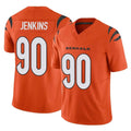 Crovyle C.Bengals #90 Kris Jenkins Jr Player Orange Vapor F.U.S.E. Limited Home Game Stitched Jerseys