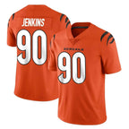 Crovyle C.Bengals #90 Kris Jenkins Jr Player Orange Vapor Untouchable Limited Home Game Stitched Jerseys