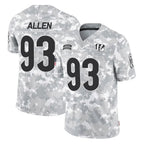Crovyle C.Bengals #93 Jonathan Allen Player Arctic Camo Salute to Service Limited Stitched Jerseys
