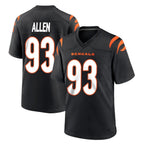 Crovyle C.Bengals #93 Jonathan Allen Player Black Home Game Stitched Jerseys