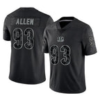 Crovyle C.Bengals #93 Jonathan Allen Player Black Reflective Limited Game Stitched Jerseys