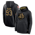 Crovyle C.Bengals #93 Jonathan Allen Player Black Salute to Service Pullover Hoodies Limited Stitched Jerseys