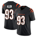 Crovyle C.Bengals #93 Jonathan Allen Player Black Vapor F.U.S.E. Limited Home Game Stitched Jerseys