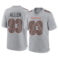 Crovyle C.Bengals #93 Jonathan Allen Player Gray Atmosphere Fashion Game Stitched Jerseys
