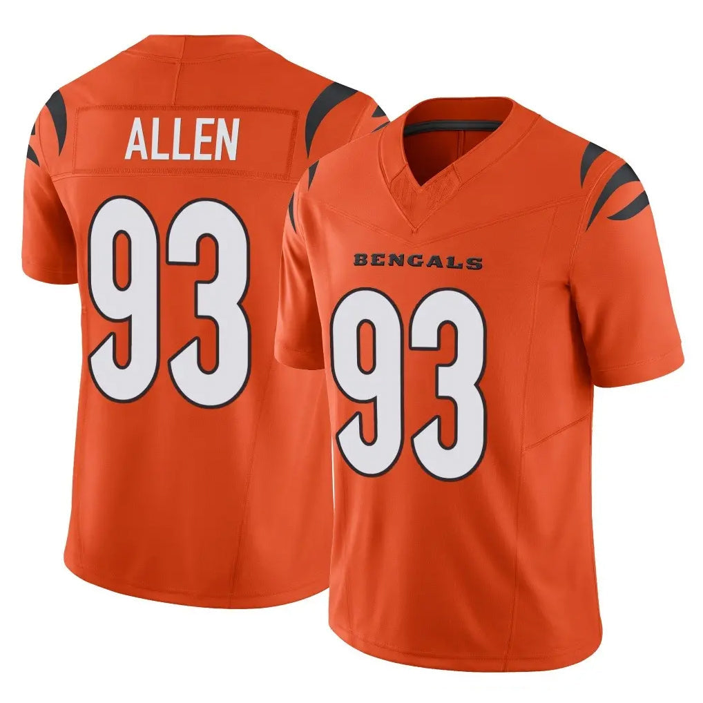Crovyle C.Bengals #93 Jonathan Allen Player Orange Vapor F.U.S.E. Limited Home Game Stitched Jerseys
