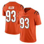 Crovyle C.Bengals #93 Jonathan Allen Player Orange Vapor Untouchable Limited Home Game Stitched Jerseys