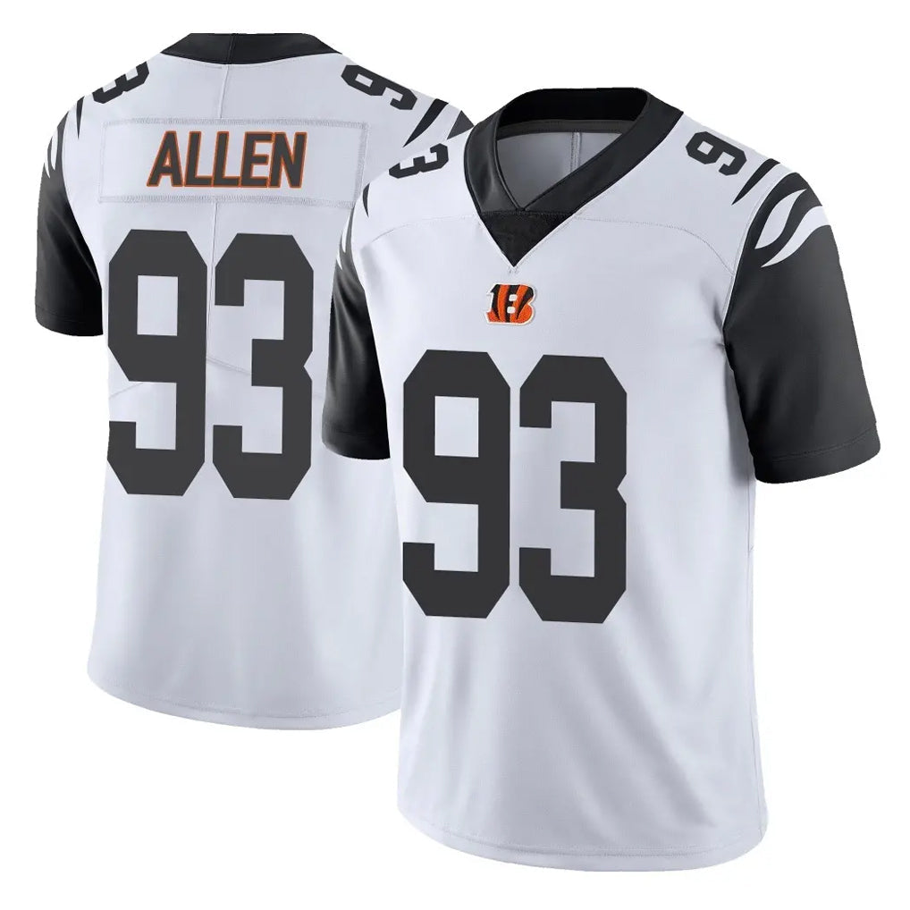 Crovyle C.Bengals #93 Jonathan Allen Player White Color Rush Vapor Untouchable Limted Home Game Stitched Jerseys