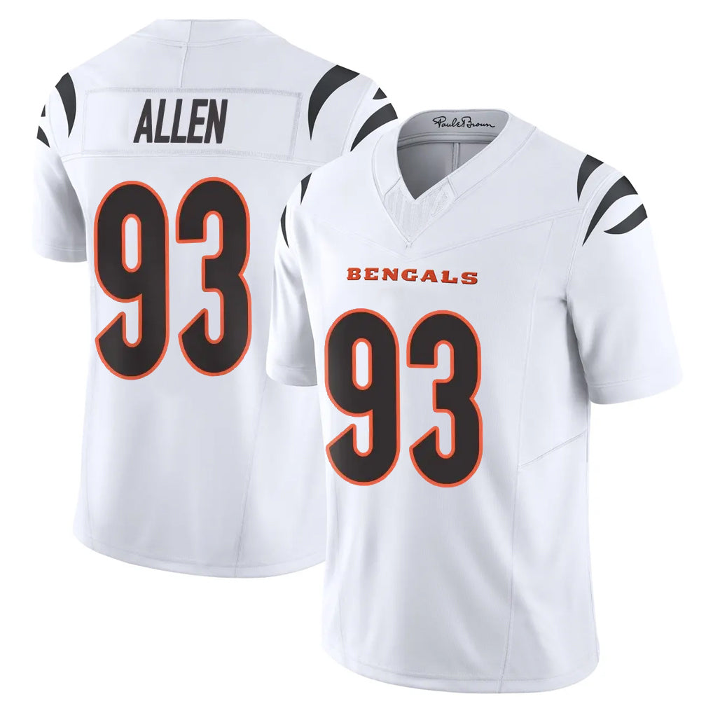 Crovyle C.Bengals #93 Jonathan Allen Player White Vapor F.U.S.E. Limited Home Game Stitched Jerseys