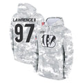 Crovyle C.Bengals #97 Dexter Lawrence II Player Arctic Camo Salute to Service Pullover Hoodie Limited Stitched Jerseys