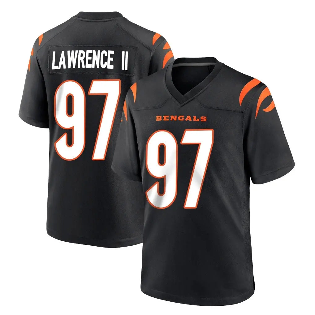 Crovyle C.Bengals #97 Dexter Lawrence II Player Black Home Game Stitched Jerseys