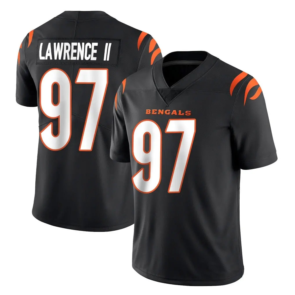 Crovyle C.Bengals #97 Dexter Lawrence II Player Black Vapor Untouchable Limited Home Game Stitched Jerseys