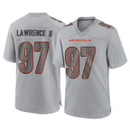 Crovyle C.Bengals #97 Dexter Lawrence II Player Gray Atmosphere Fashion Game Stitched Jerseys
