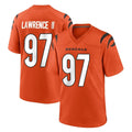 Crovyle C.Bengals #97 Dexter Lawrence II Player Orange Home Game Stitched Jerseys