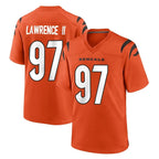 Crovyle C.Bengals #97 Dexter Lawrence II Player Orange Home Game Stitched Jerseys