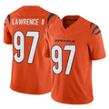 Crovyle C.Bengals #97 Dexter Lawrence II Player Orange Vapor F.U.S.E. Limited Home Game Stitched Jerseys
