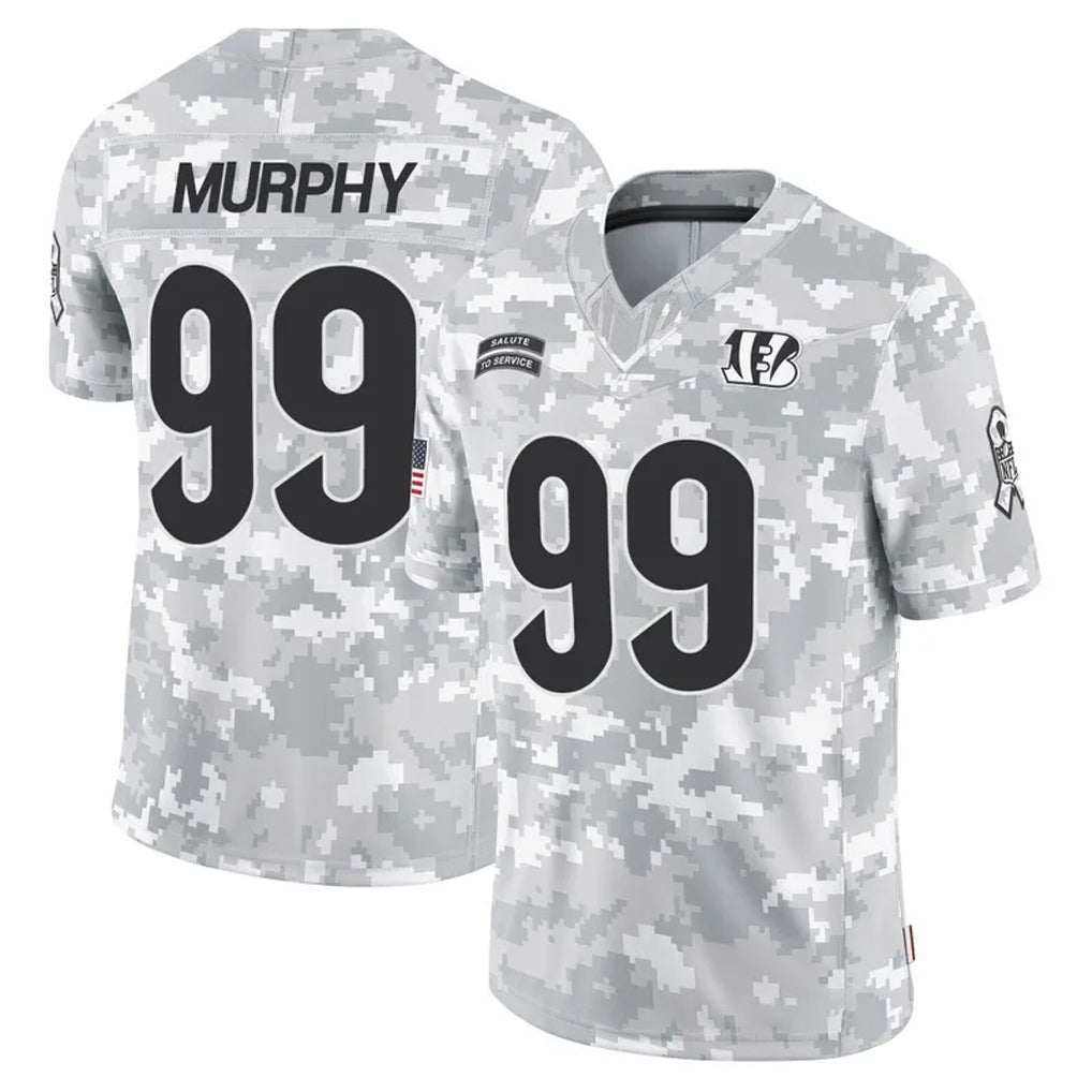 Crovyle C.Bengals #99 Myles Murphy Player Arctic Camo Salute to Service Limited Stitched Jerseys