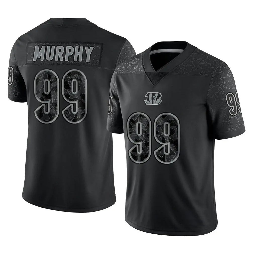 Crovyle C.Bengals #99 Myles Murphy Player Black Reflective Limited Game Stitched Jerseys