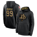 Crovyle C.Bengals #99 Myles Murphy Player Black Salute to Service Pullover Hoodies Limited Stitched Jerseys
