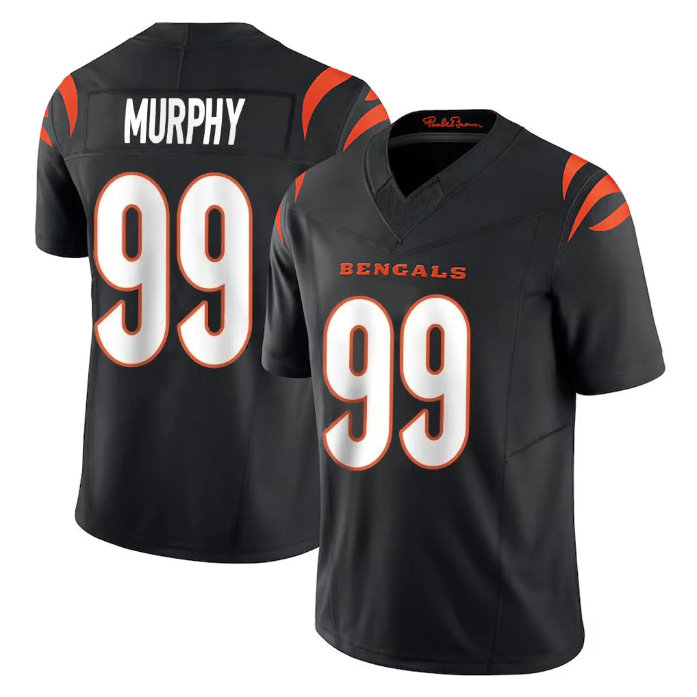 Crovyle C.Bengals #99 Myles Murphy Player Black Vapor F.U.S.E. Limited Home Game Stitched Jerseys