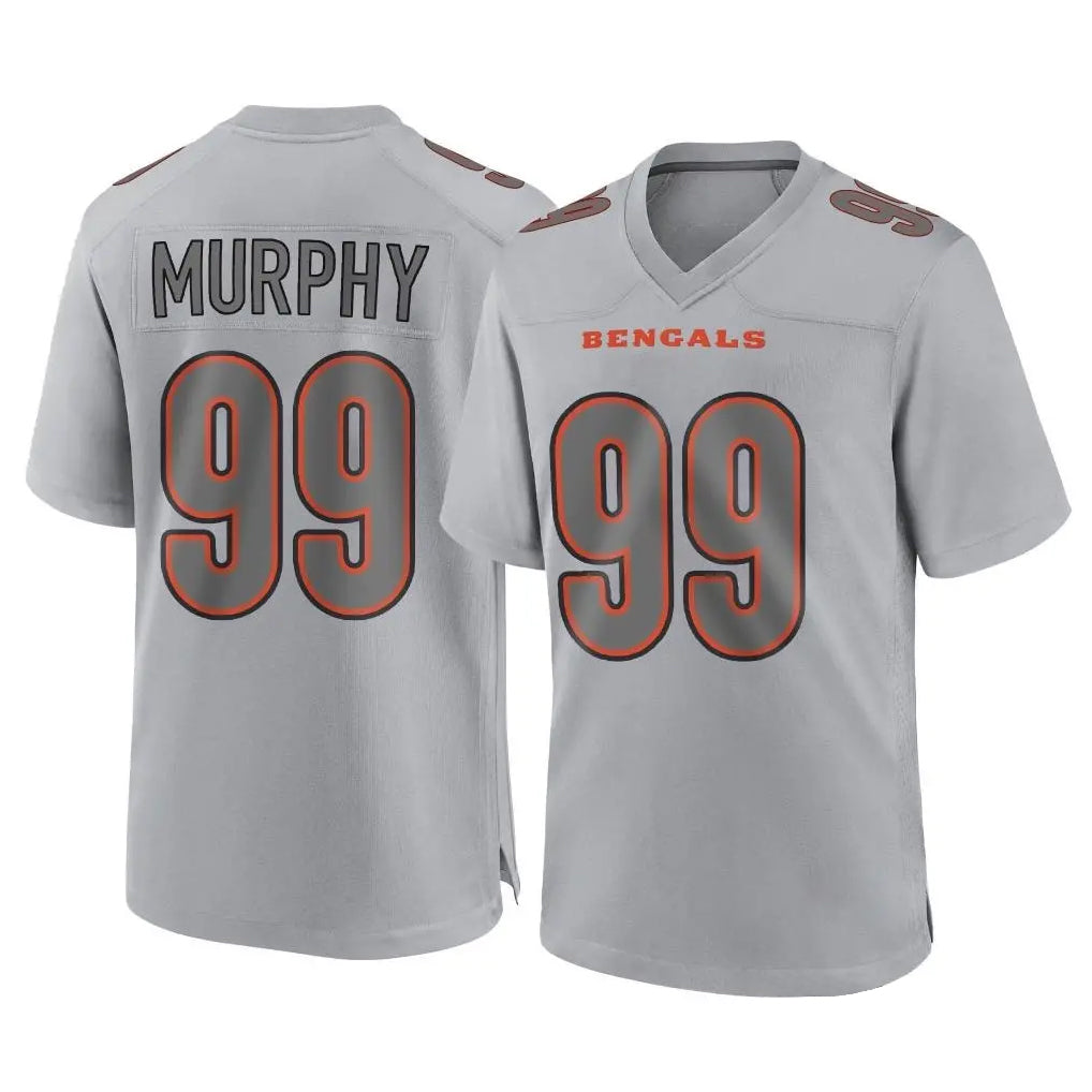 Crovyle C.Bengals #99 Myles Murphy Player Gray Atmosphere Fashion Game Stitched Jerseys