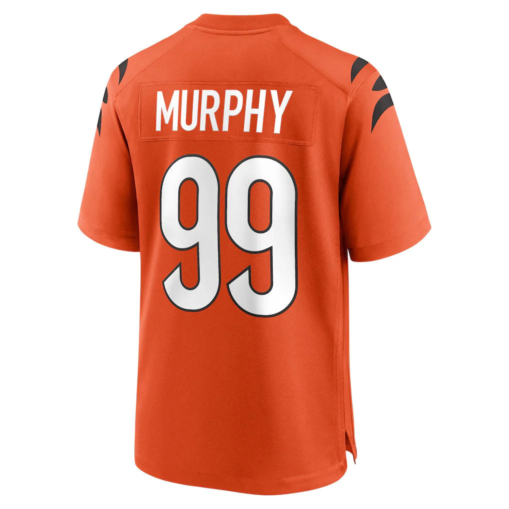 Crovyle C.Bengals #99 Myles Murphy Player Orange Home Game Stitched Jerseys
