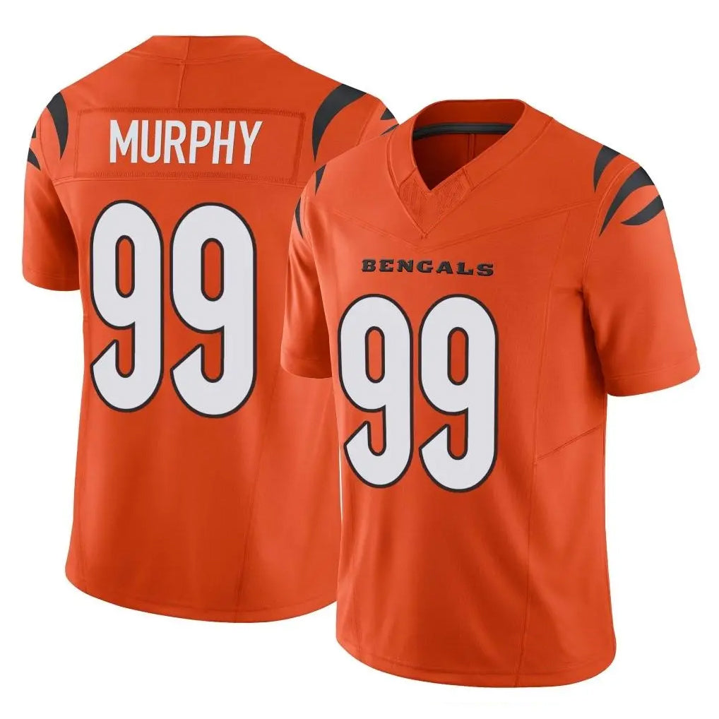 Crovyle C.Bengals #99 Myles Murphy Player Orange Vapor F.U.S.E. Limited Home Game Stitched Jerseys