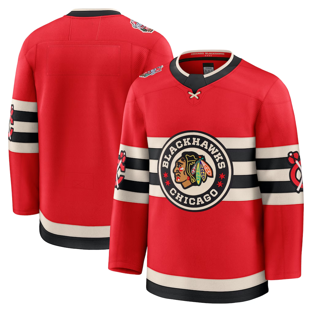 Crovyle C.Blackhawks Red 2025 Winter Classic Premium Jerseys