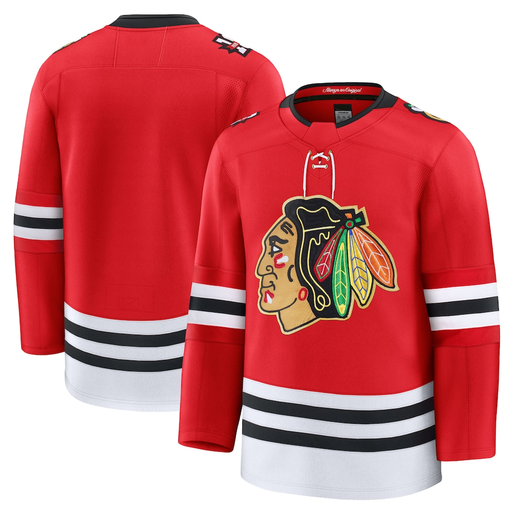 Crovyle C.Blackhawks Red Centennial Premium Jerseys