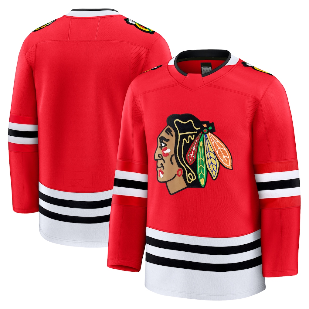Crovyle C.Blackhawks Red Home Premium Jerseys